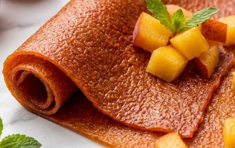Homemade Dehydrator Peach Leather