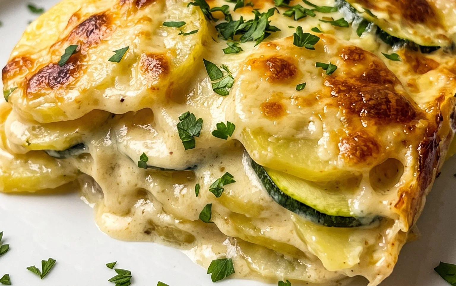 Kartoffel-Zucchini-Auflauf – so cremig & lecker
