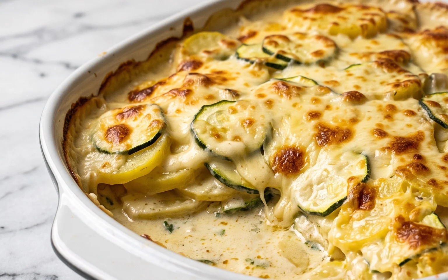Kartoffel-Zucchini-Auflauf: Cremig & Lecker