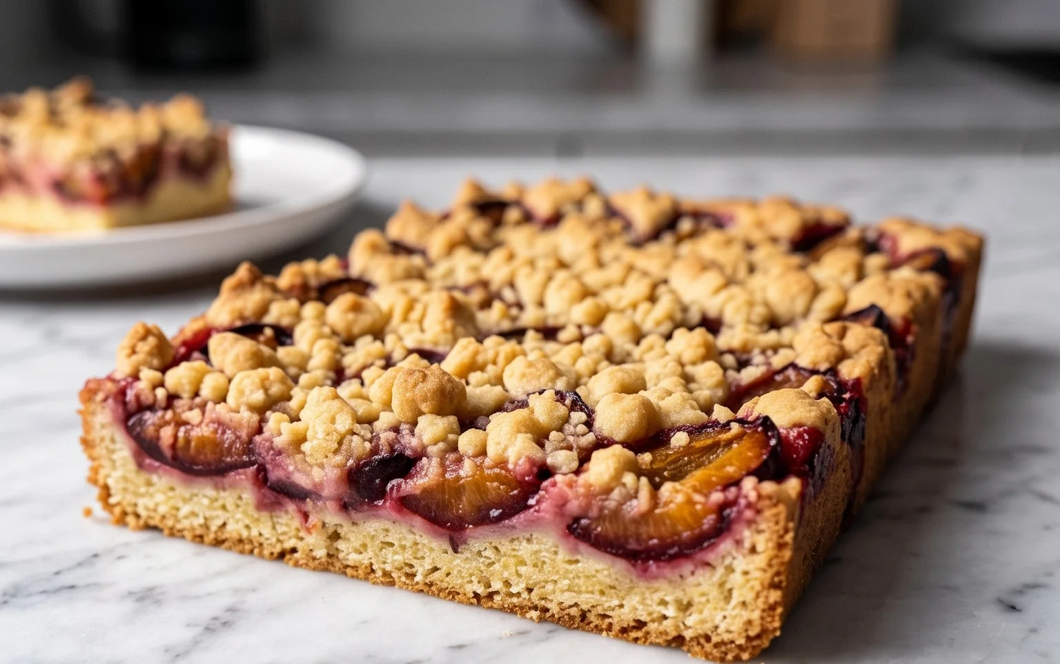 Omas Zwetschgendatschi: Goldener Herbstkuchen mit Streusel