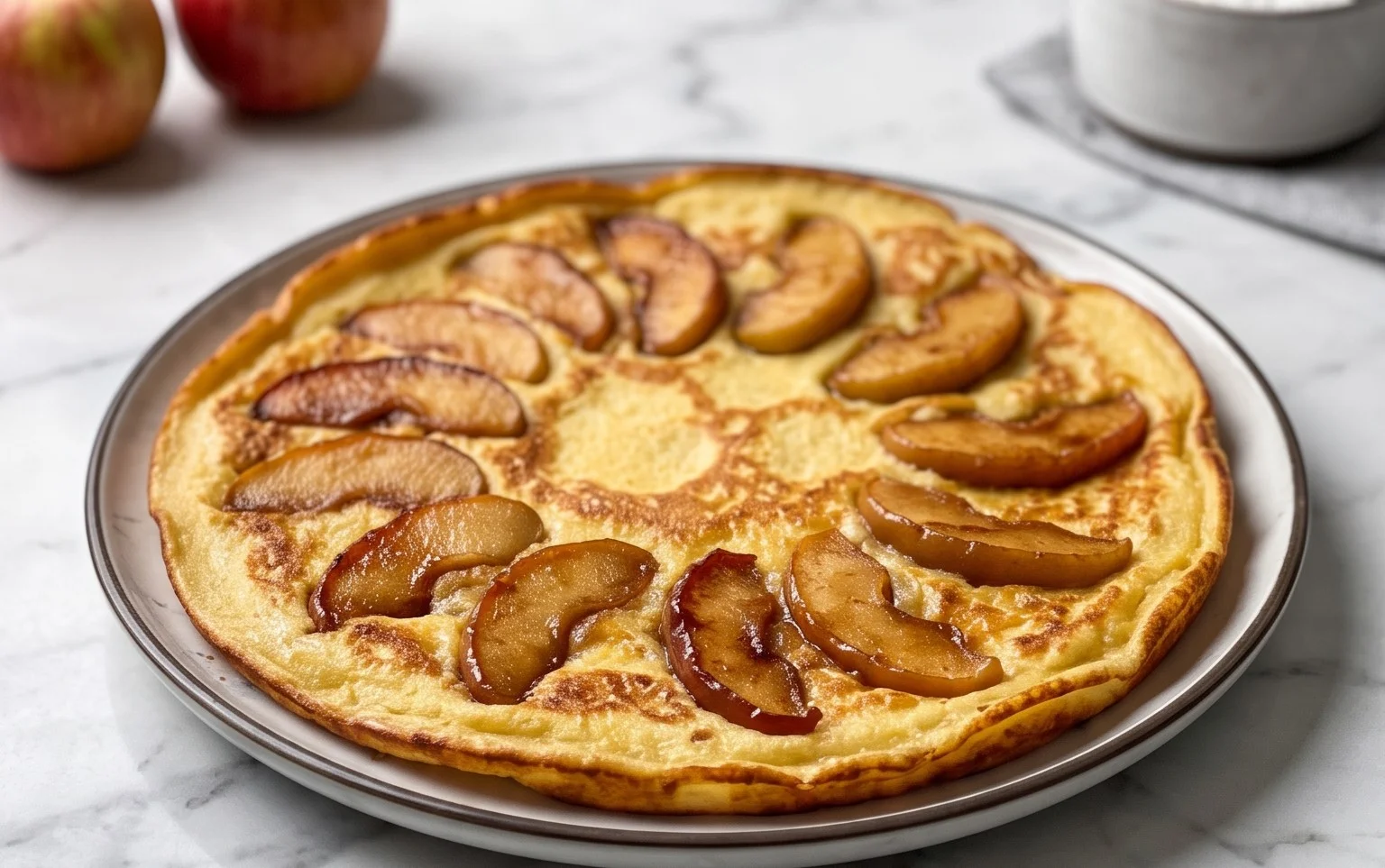 Fluffige Apfelpfannkuchen: Klassisch, leicht & lecker
